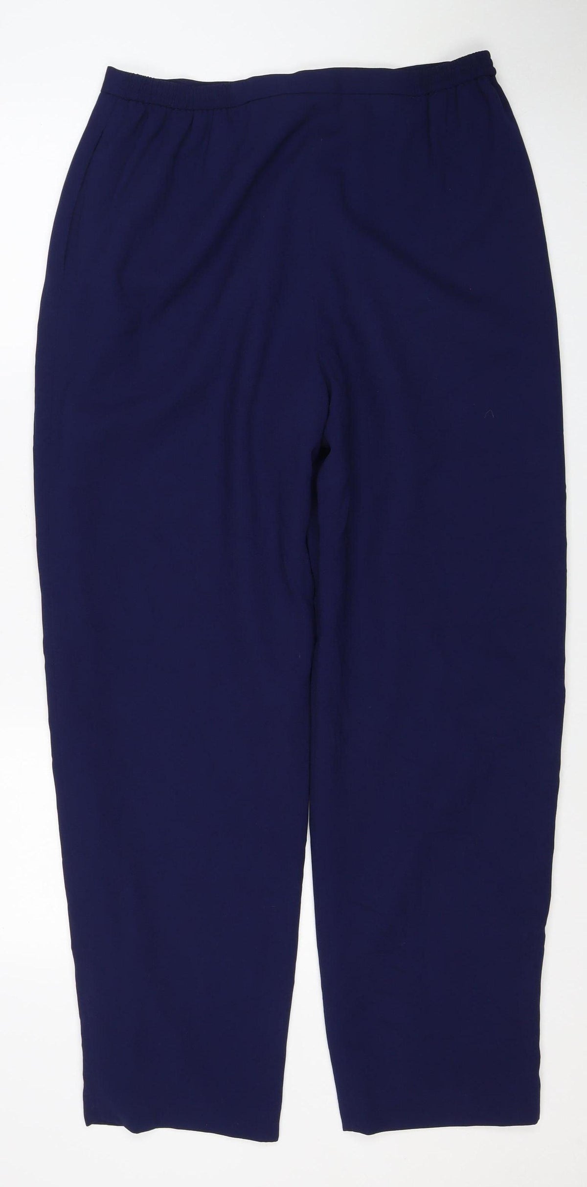 Judith Hart Women's Blue Size 12 Straight Leg Lined Dress Trousers