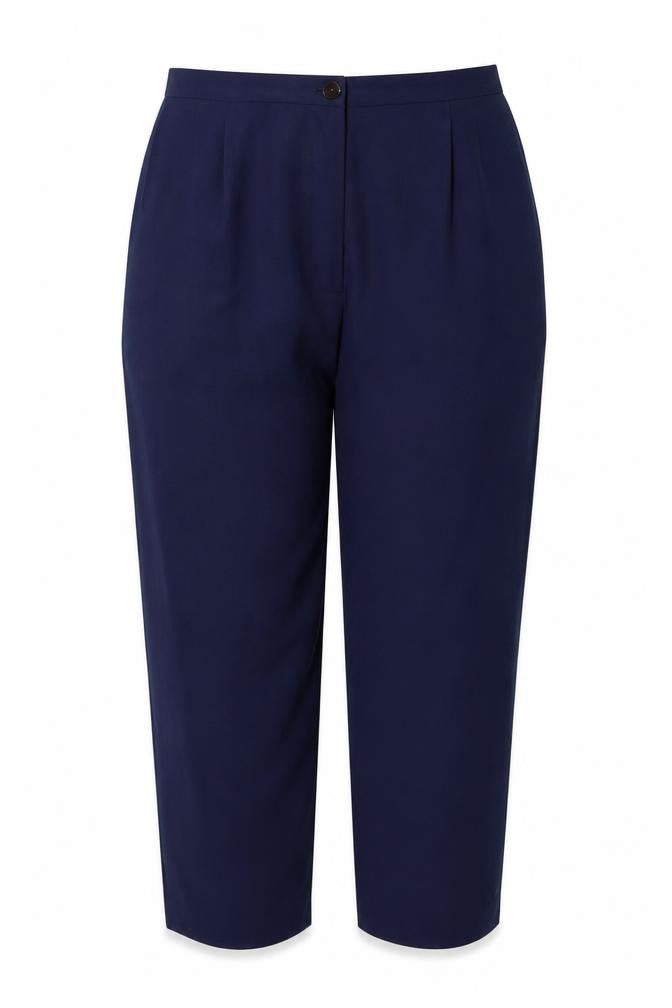 Judith Hart Women's Blue Size 12 Straight Leg Lined Dress Trousers