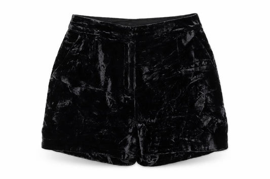 Jack Wills Women’s Black Velvet Shorts UK 8 Pull On Party