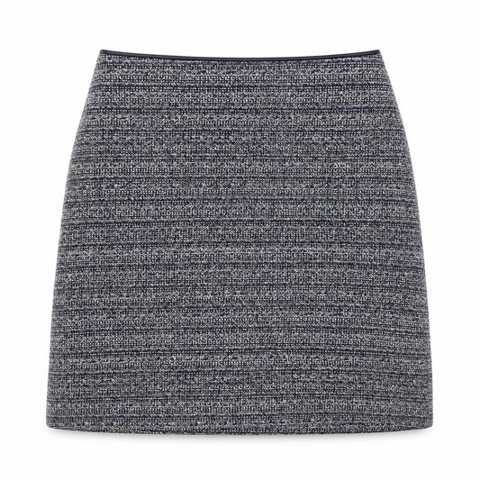 Dika Women’s Black White S Knit Pencil Knee Length Skirt