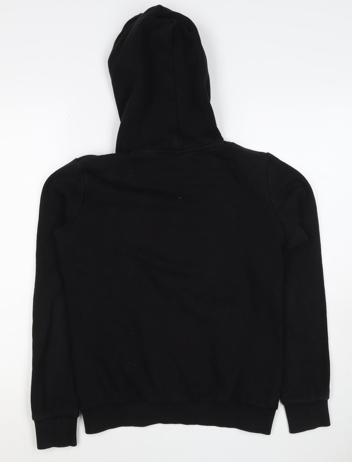 Puma Boys Black S Pullover Logo Hooded Sweatshirt Hoodie