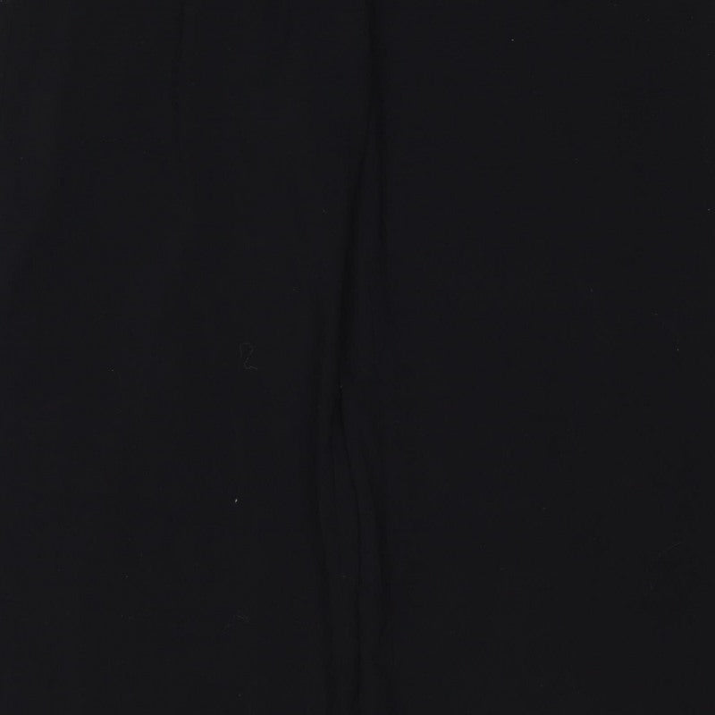 Marks & Spencer Womens Black UK 14 Short Tailored Straight Trousers