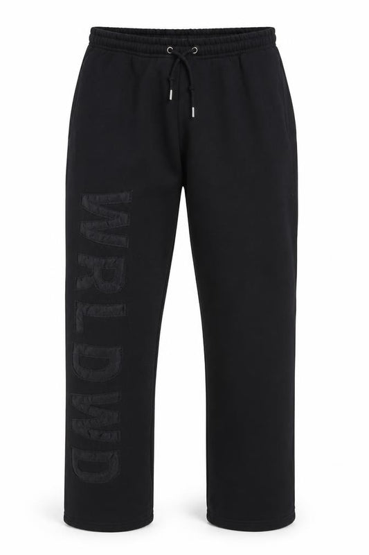 boohooMAN Men's Black XL Logo Jogger Sweatpants Elastic Waist