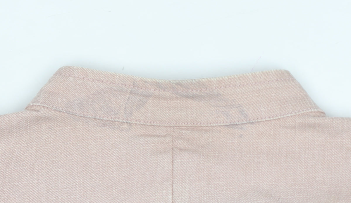 Principles Women’s Pink UK 16 Cotton Blend Button Front Basic Jacket