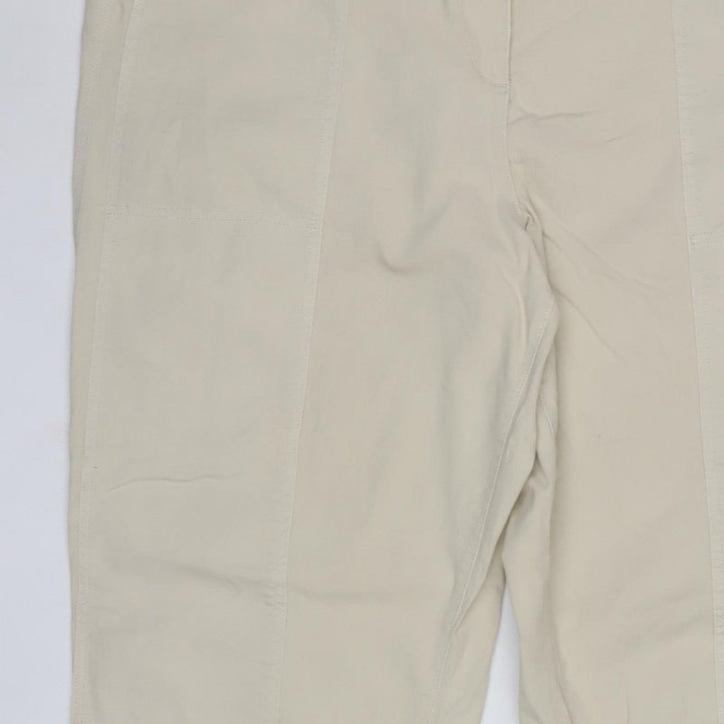 Marks & Spencer Women’s Beige Size 22 Long Cotton Cargo Trousers