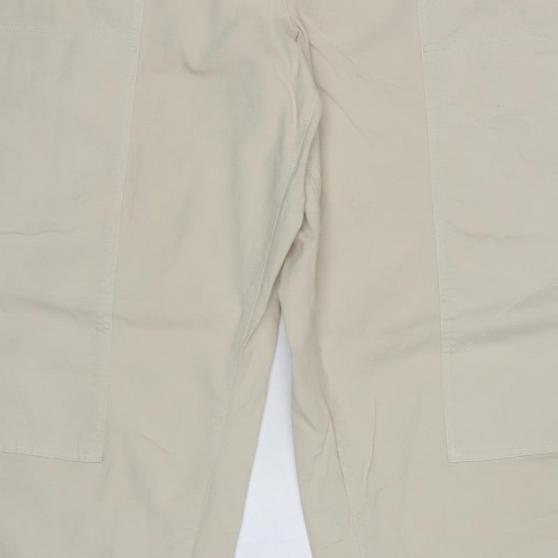 Marks & Spencer Women’s Beige Size 22 Long Cotton Cargo Trousers