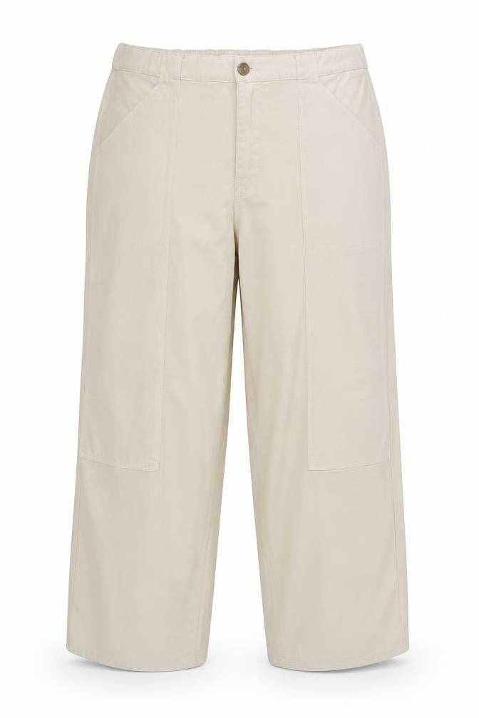 Marks & Spencer Women’s Beige Size 22 Long Cotton Cargo Trousers