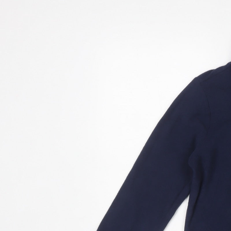Peter Storm Boys Blue 7-8 Years Half Zip Fleece Sweatshirt
