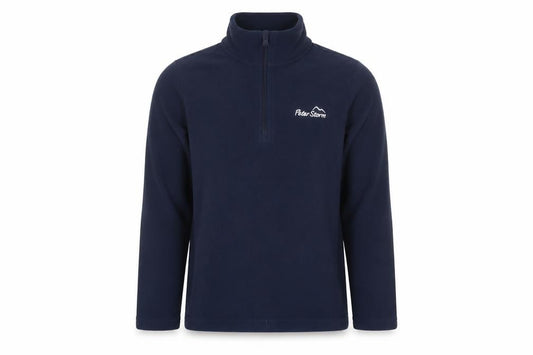 Peter Storm Boys Blue 7-8 Years Half Zip Fleece Sweatshirt