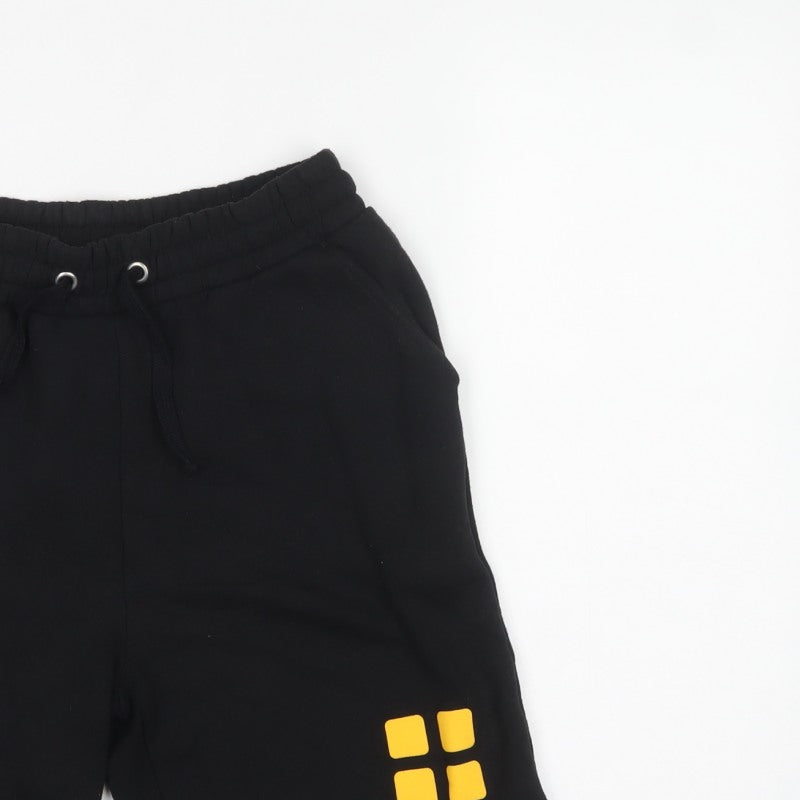 Greggs Men's Black XS Sweat Shorts Drawstring Logo Pockets