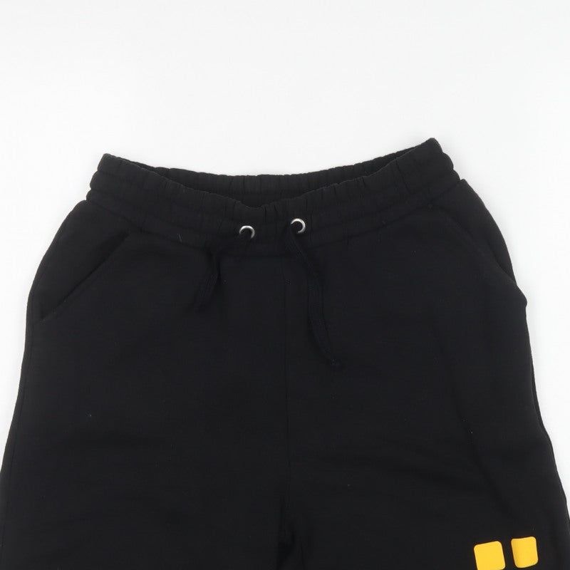 Greggs Men's Black XS Sweat Shorts Drawstring Logo Pockets