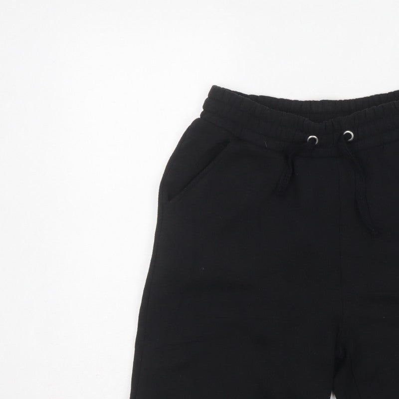 Greggs Men's Black XS Sweat Shorts Drawstring Logo Pockets