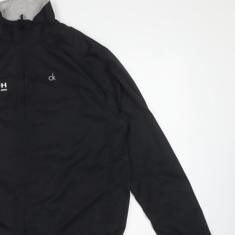 Calvin Klein Golf Women Black L Ricoh British Open Basic Zip Jacket