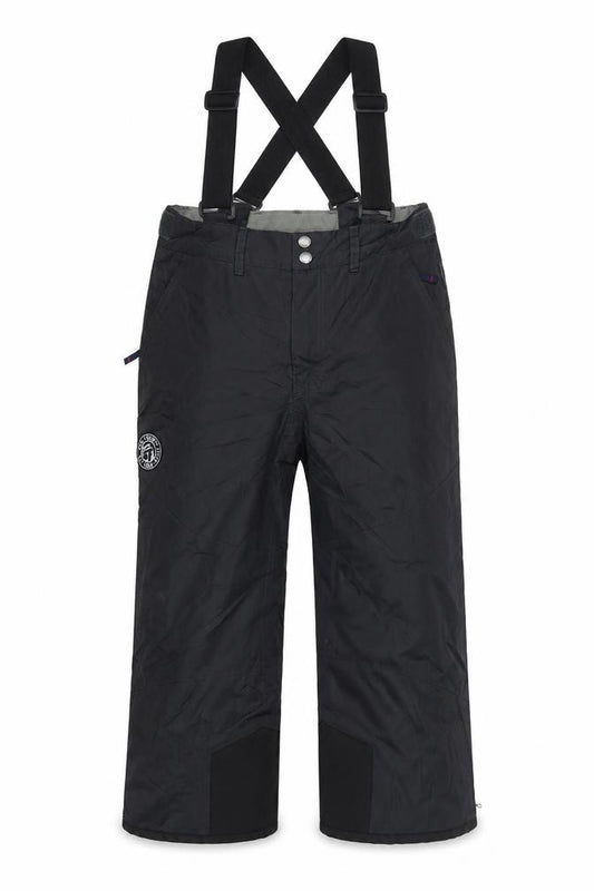 Tog24 Boys Black Ski Snow Pants Braces 7 Years Insulated