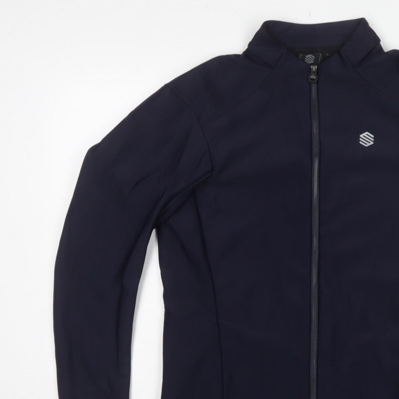 Siroko Men’s Blue L Cycling Softshell Full Zip Activewear Jacket