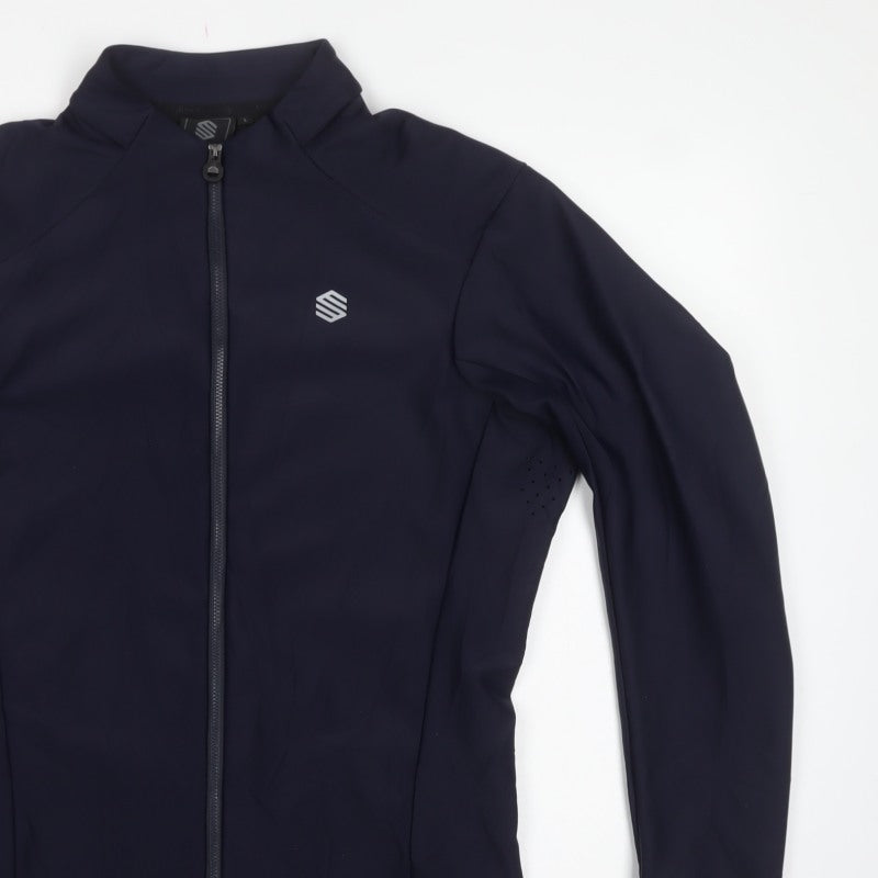 Siroko Men’s Blue L Cycling Softshell Full Zip Activewear Jacket