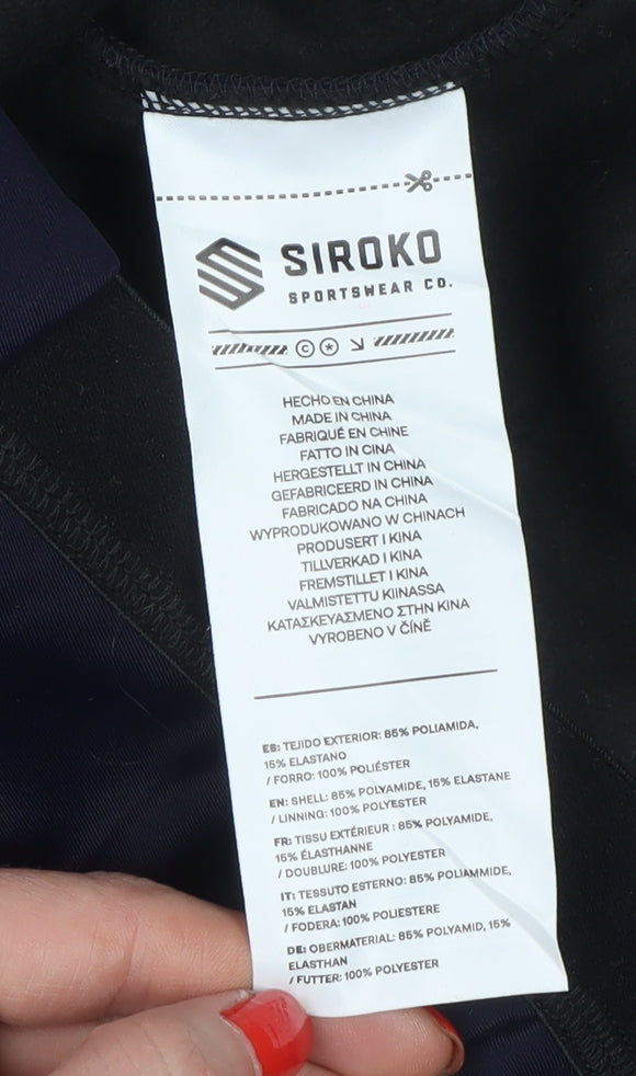 Siroko Men’s Blue L Cycling Softshell Full Zip Activewear Jacket