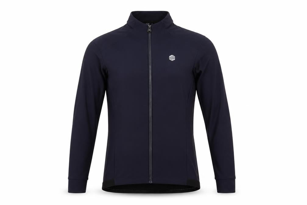 Siroko Men’s Blue L Cycling Softshell Full Zip Activewear Jacket
