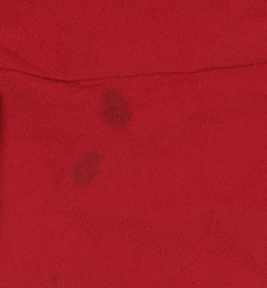 River Island Women’s Red Size 6 High Rise Ruffle Trousers