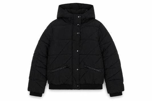 New Look 915 Girls Black 12-13 Years Hooded Quilted Puffer Jacket