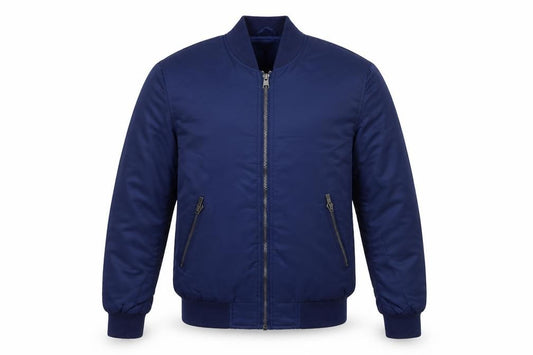 River Island Men’s Blue Size S Padded Bomber Jacket Full Zip