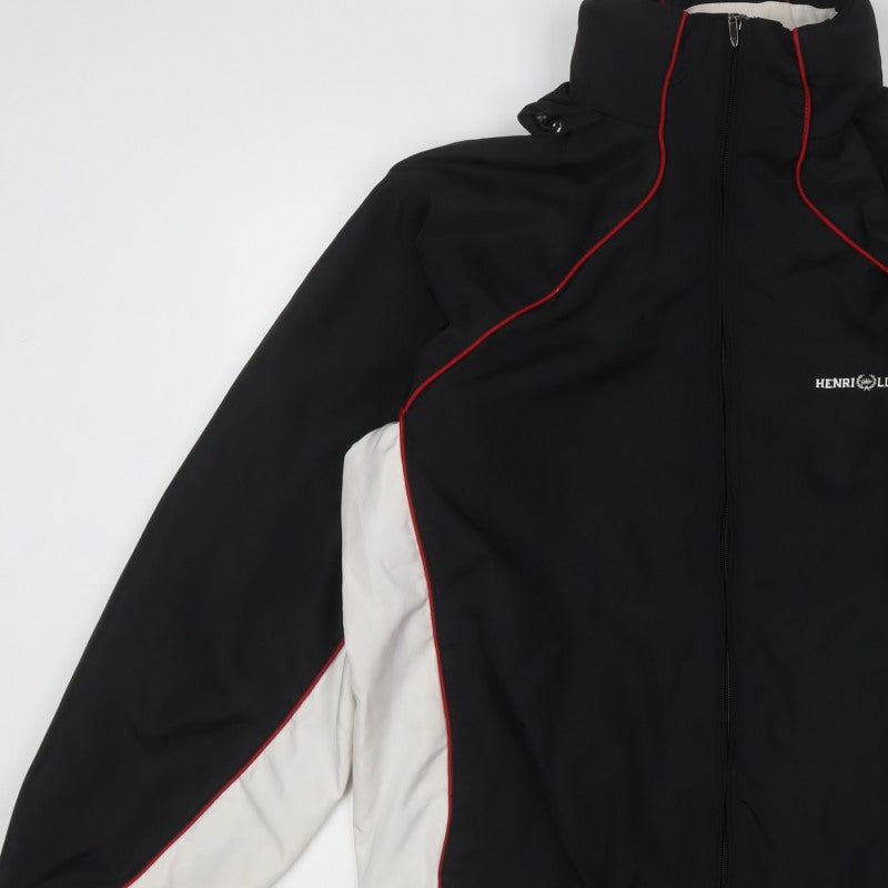 Henri Lloyd Men's Black XL Windbreaker Jacket Full Zip