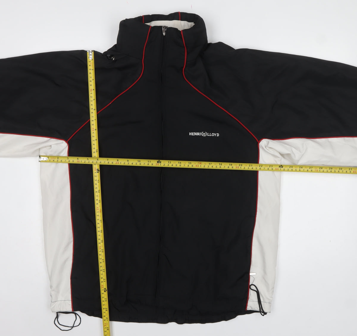 Henri Lloyd Men's Black XL Windbreaker Jacket Full Zip