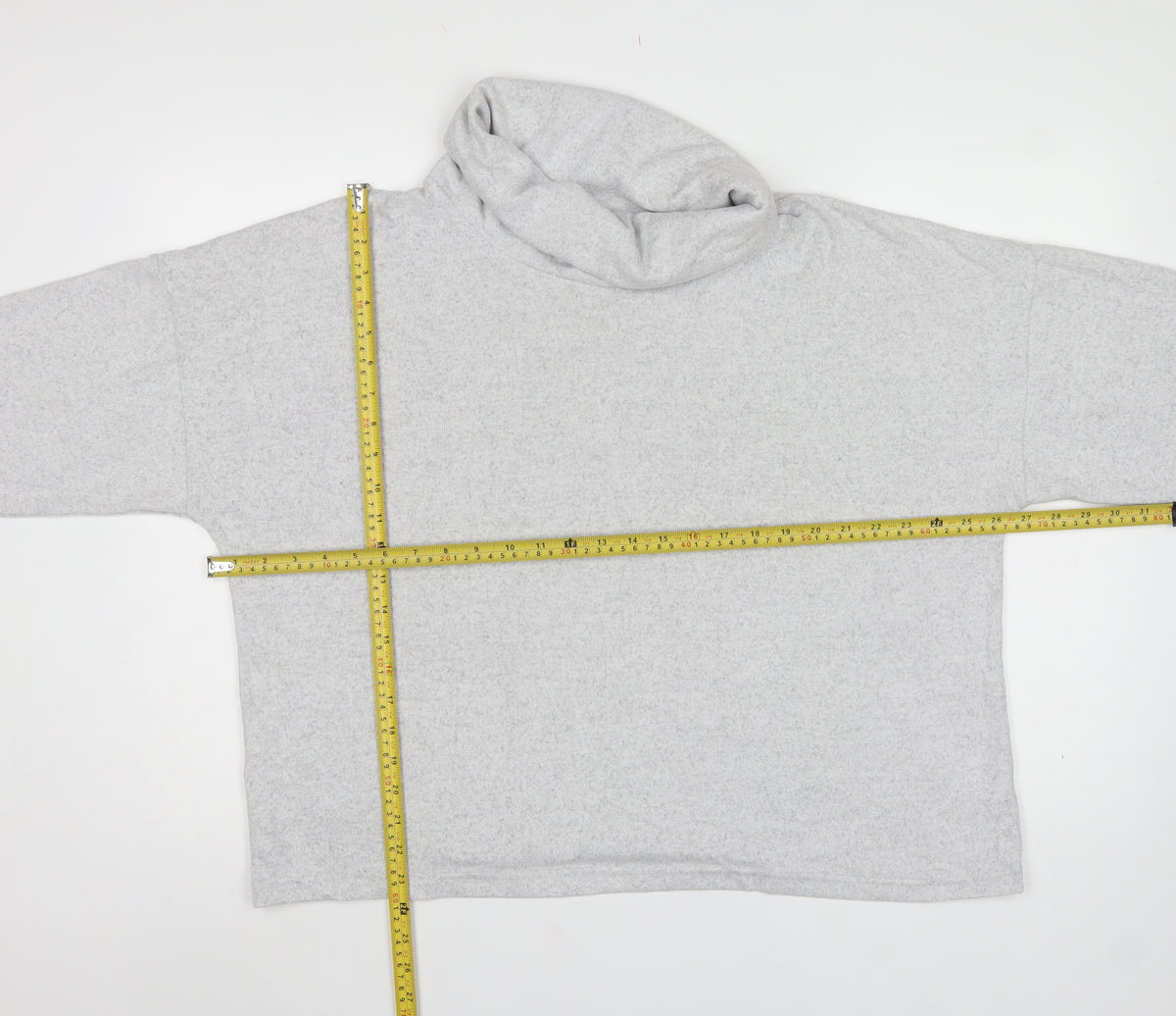 Figleaves Women Grey Size 18 Pullover Hooded Stretch Sweatshirt
