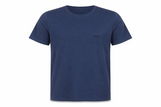 BOSS Mens Blue XL Crew Neck Logo Cotton Short Sleeve T-Shirt