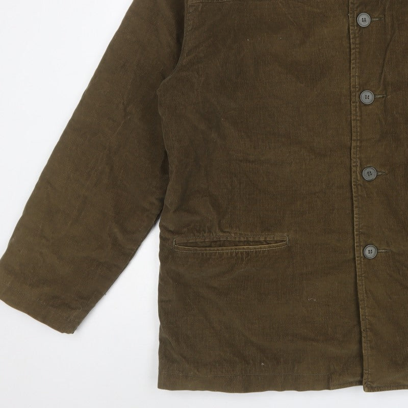 Cotton Traders Men’s Brown Corduroy Button Jacket XL Lined