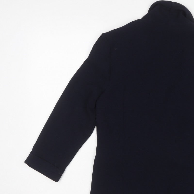 Wallis Women’s Navy Petite UK 8 Waterfall Open Front Blazer Jacket