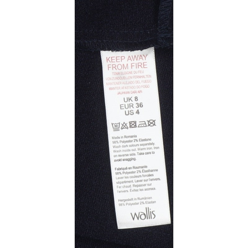 Wallis Women’s Navy Petite UK 8 Waterfall Open Front Blazer Jacket