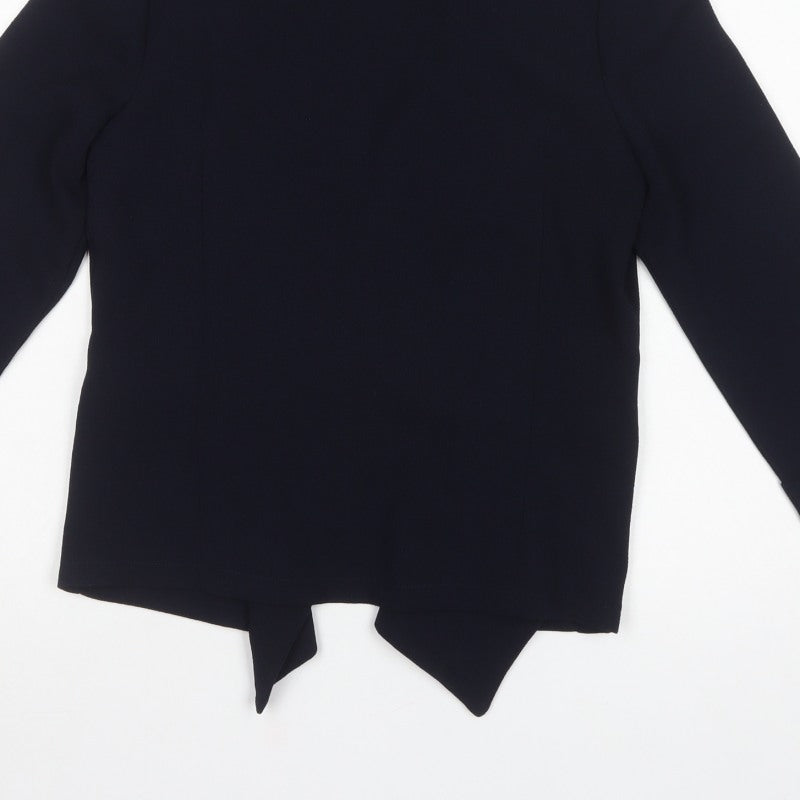 Wallis Women’s Navy Petite UK 8 Waterfall Open Front Blazer Jacket