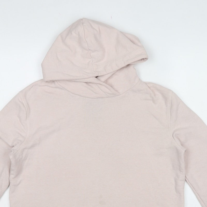 Superdry Women’s Pink Logo Hooded Pullover Hoodie Size L