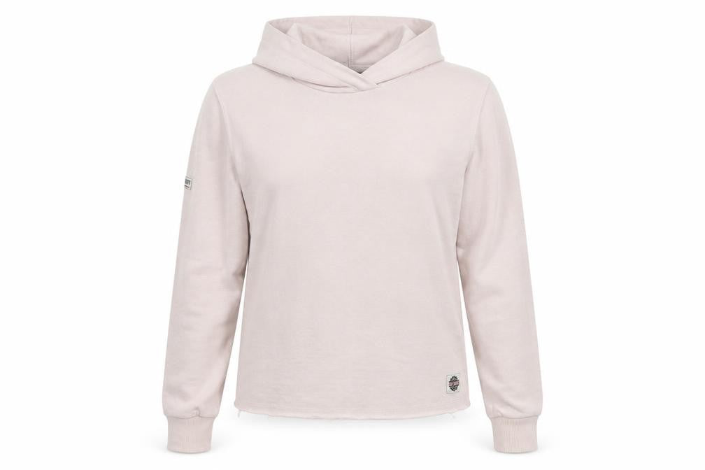 Superdry Women’s Pink Logo Hooded Pullover Hoodie Size L
