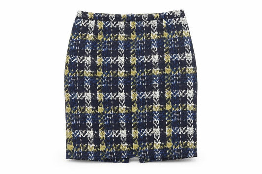 Jigsaw Women’s Multicoloured Cotton Pencil Skirt UK 12 Lined