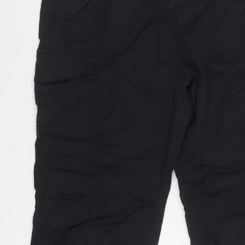 Marks & Spencer Women’s Black Size 20 Long Cargo Trousers