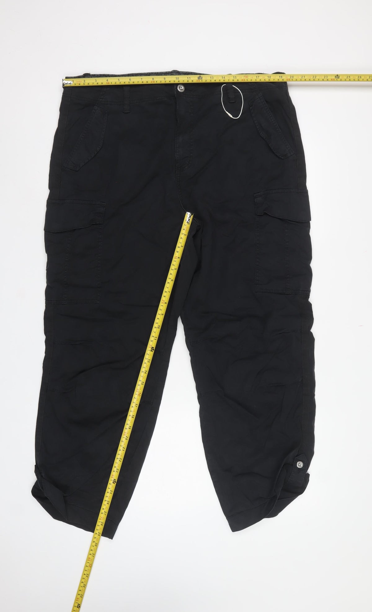 Marks & Spencer Women’s Black Size 20 Long Cargo Trousers