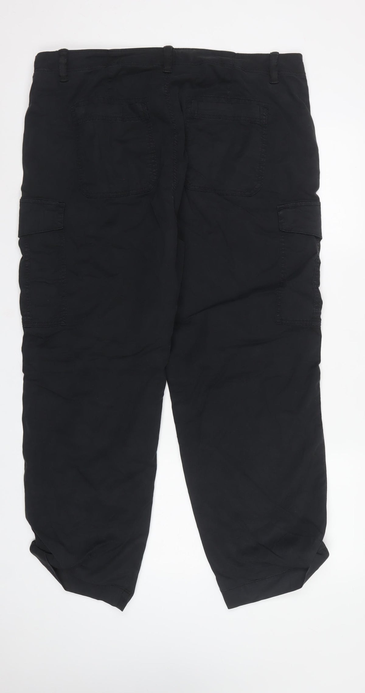 Marks & Spencer Women’s Black Size 20 Long Cargo Trousers