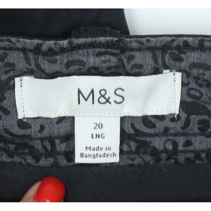 Marks & Spencer Women’s Black Size 20 Long Cargo Trousers