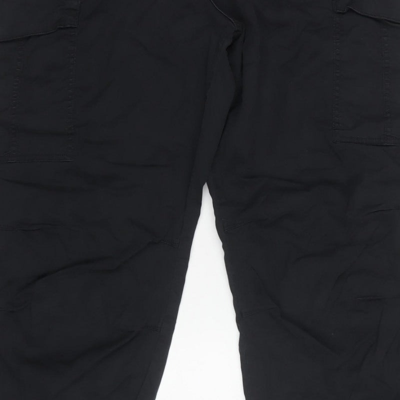 Marks & Spencer Women’s Black Size 20 Long Cargo Trousers