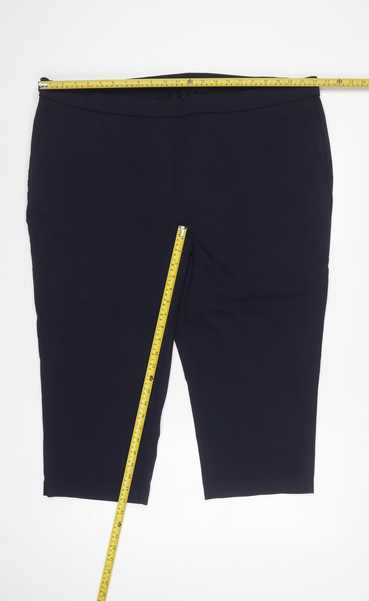 Capsule Women’s Navy Blue Size 28 Tailored Straight Trousers