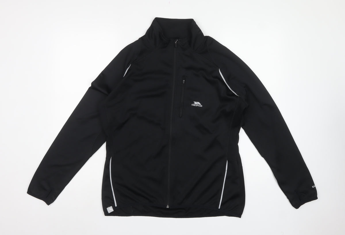 Trespass Women’s Black 2XL Softshell Track Jacket Full Zip Stretch