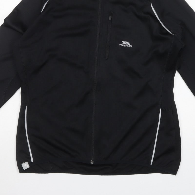 Trespass Women’s Black 2XL Softshell Track Jacket Full Zip Stretch
