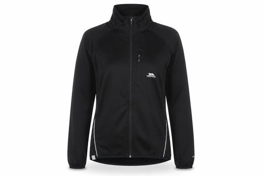 Trespass Women’s Black 2XL Softshell Track Jacket Full Zip Stretch