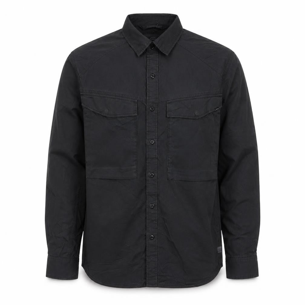G-Star RAW Men’s Black L Long Sleeve Utility Button-Up Shirt