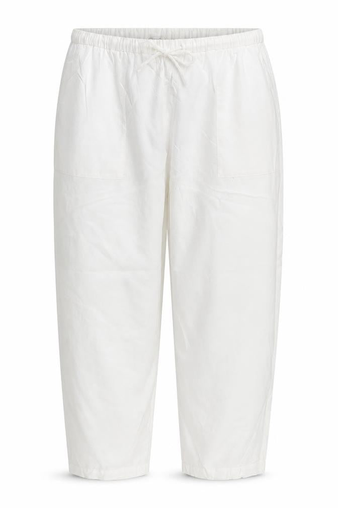 Marks and Spencer Women White Size 24 Regular Lyocell Drawstring Joggers