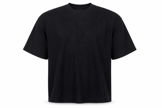H&M Men’s Black 2XL Oversized Fit Crew Neck Cotton T-Shirt