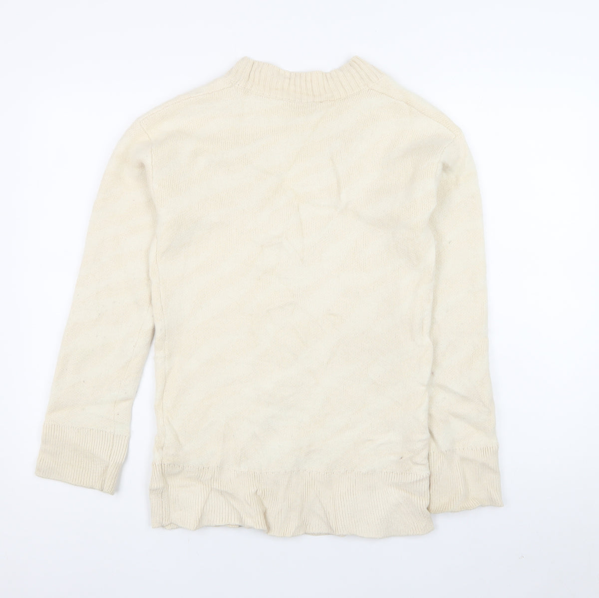 Everlane Men’s Ivory XS Button V-Neck Knit Cardigan Classic