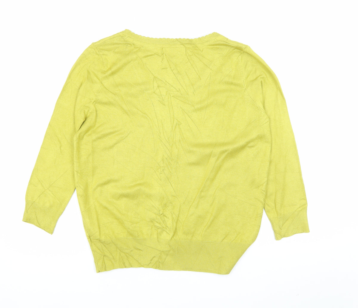 Classics Debenhams Women’s Yellow Size 14 V-Neck Button Cardigan